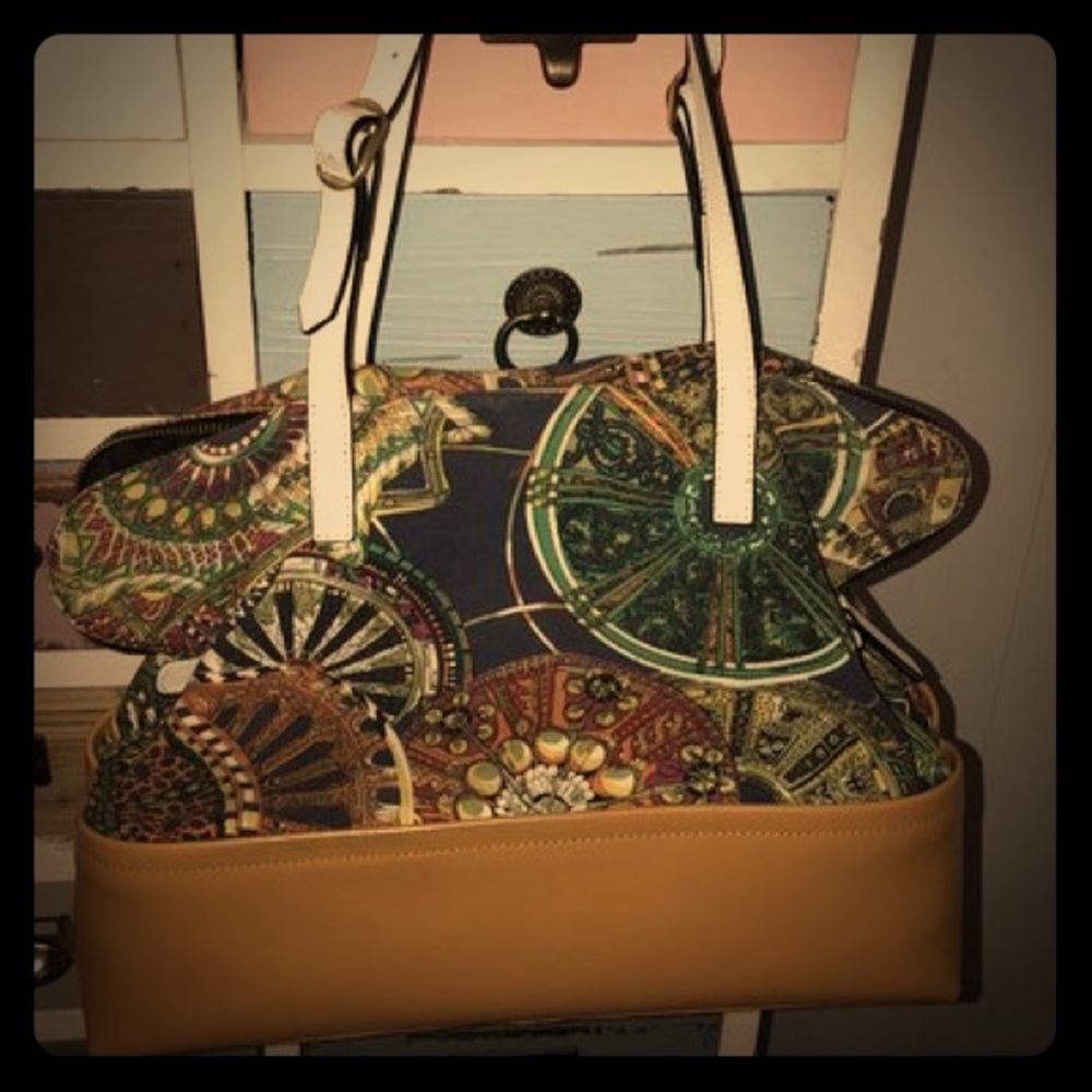 Charles Jourdan Medalion print purse